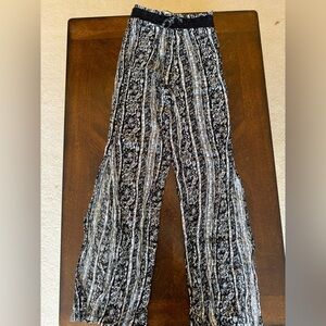 Black and White Patterned Pants
